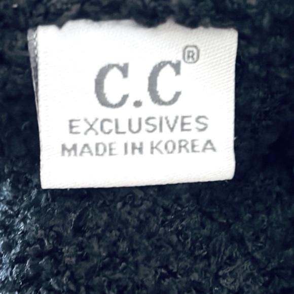 C.C colorful knit, faux fur Pom-Pom beanie - Picture 2 of 7